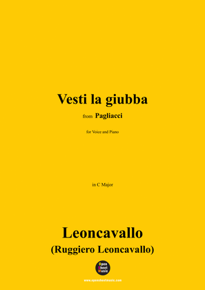 Leoncavallo-Vesti la giubba,in C Major