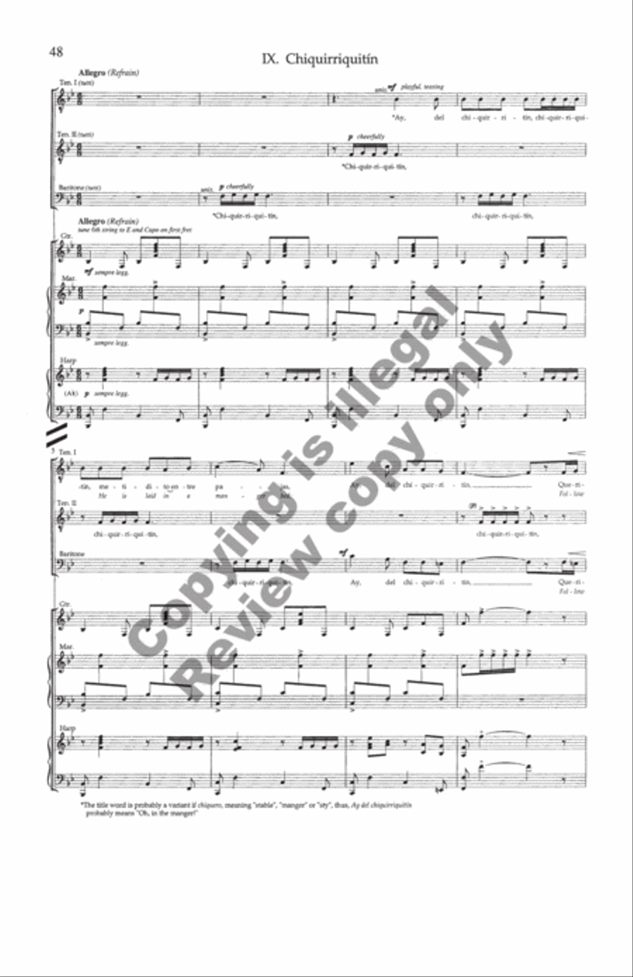 Carols and Lullabies (Full Score)