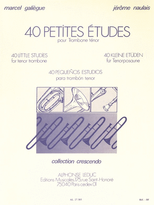 Book cover for 40 Little Studies (bass Trombone)