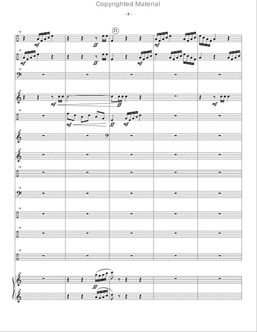 Paschal Dances Percussion Ensemble scores gallery preview page 6