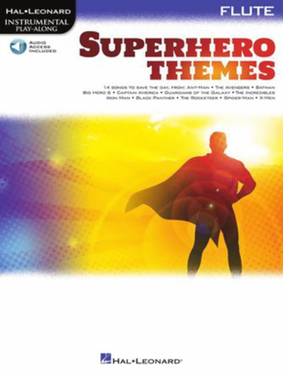 Book cover for Superhero Themes Instrumental Play-Along for Flute