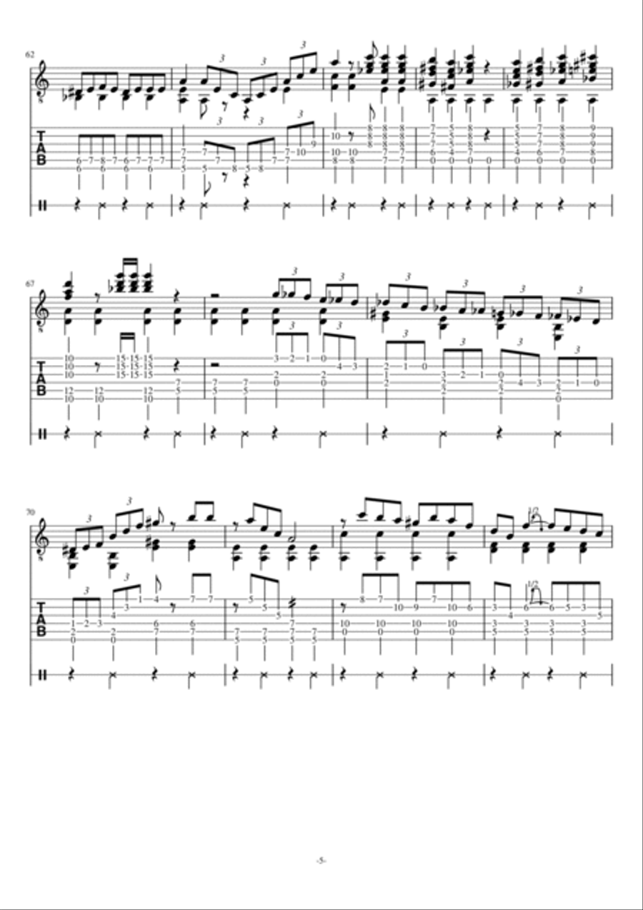 Minor Swing Minor Swing Acoustic Guitar scores gallery preview page 5