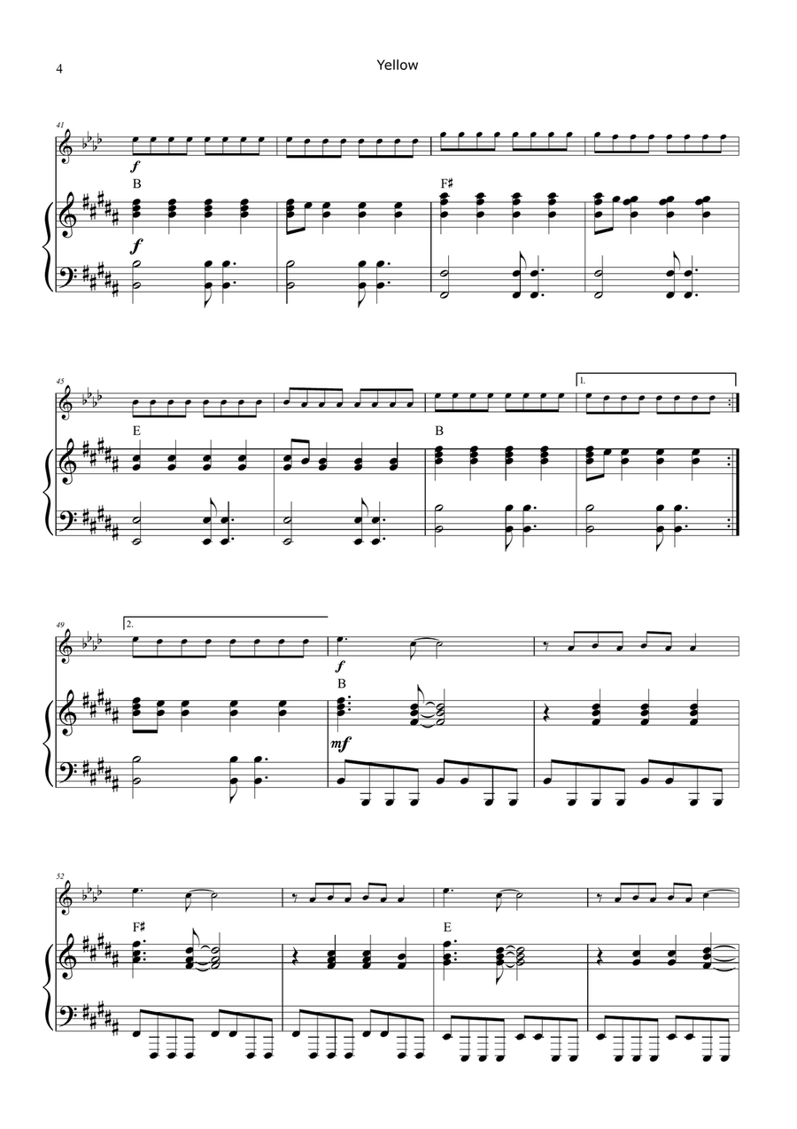 Yellow Chamber Music scores gallery preview page 4