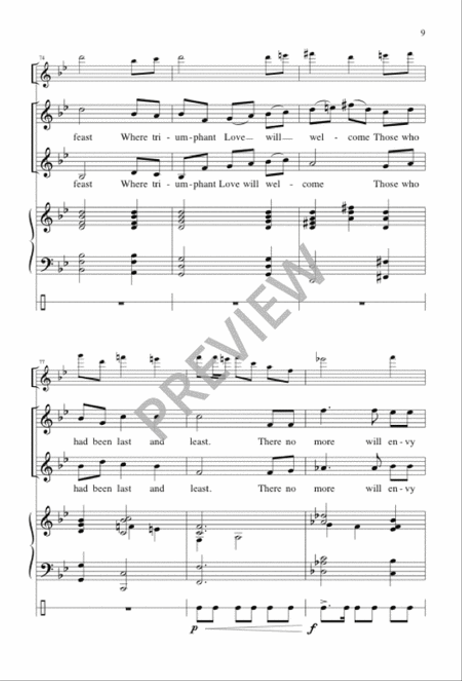 As We Gather at Your Table 4-Part scores gallery preview page 10