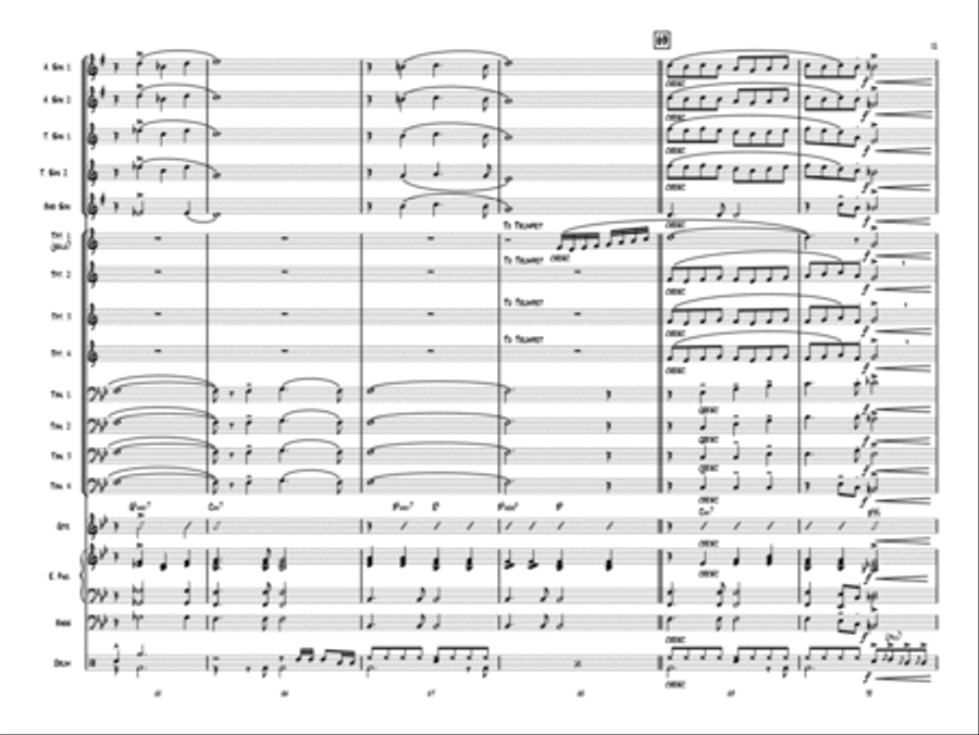 O Holy Night Jazz Ensemble scores gallery preview page 10