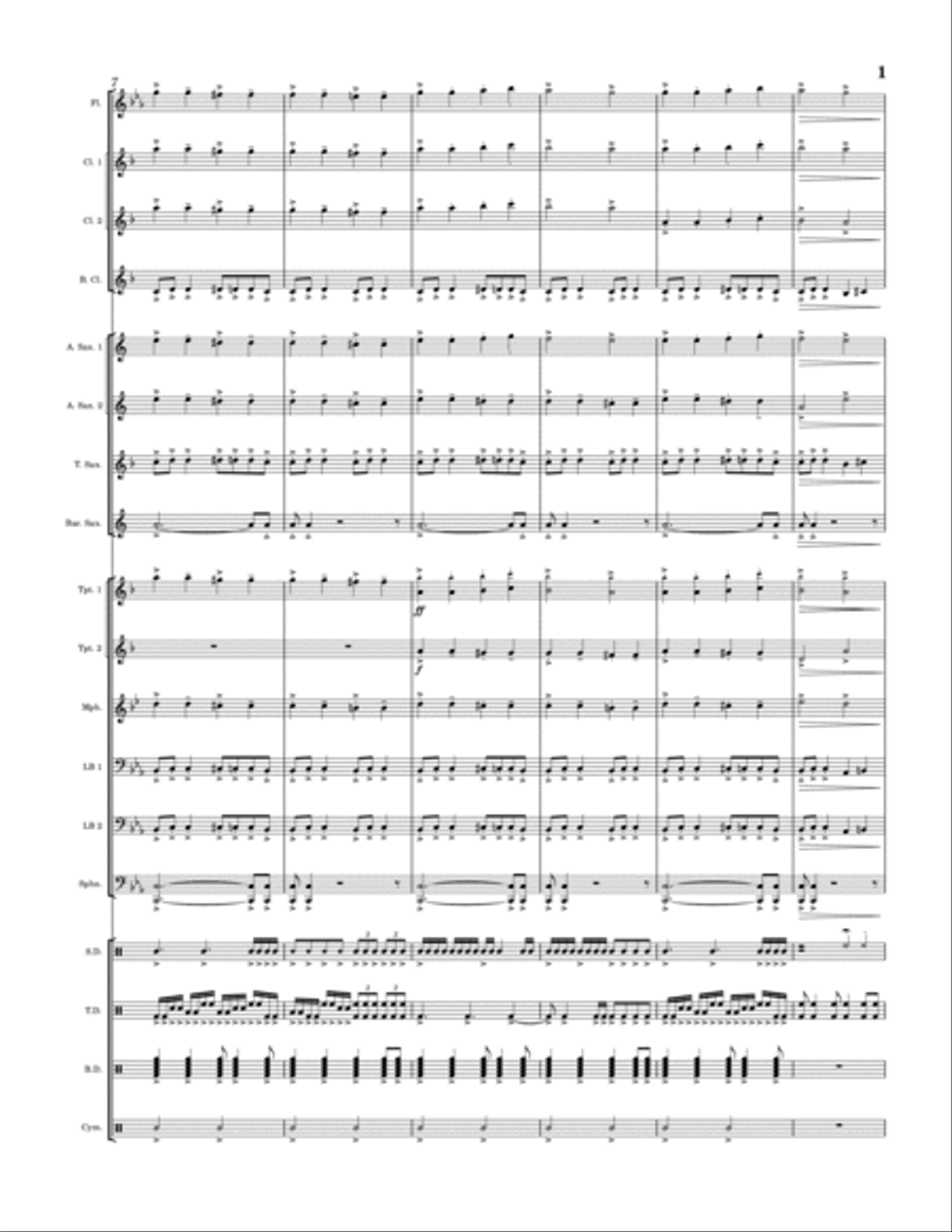 The Rumbling Marching Band scores gallery preview page 2