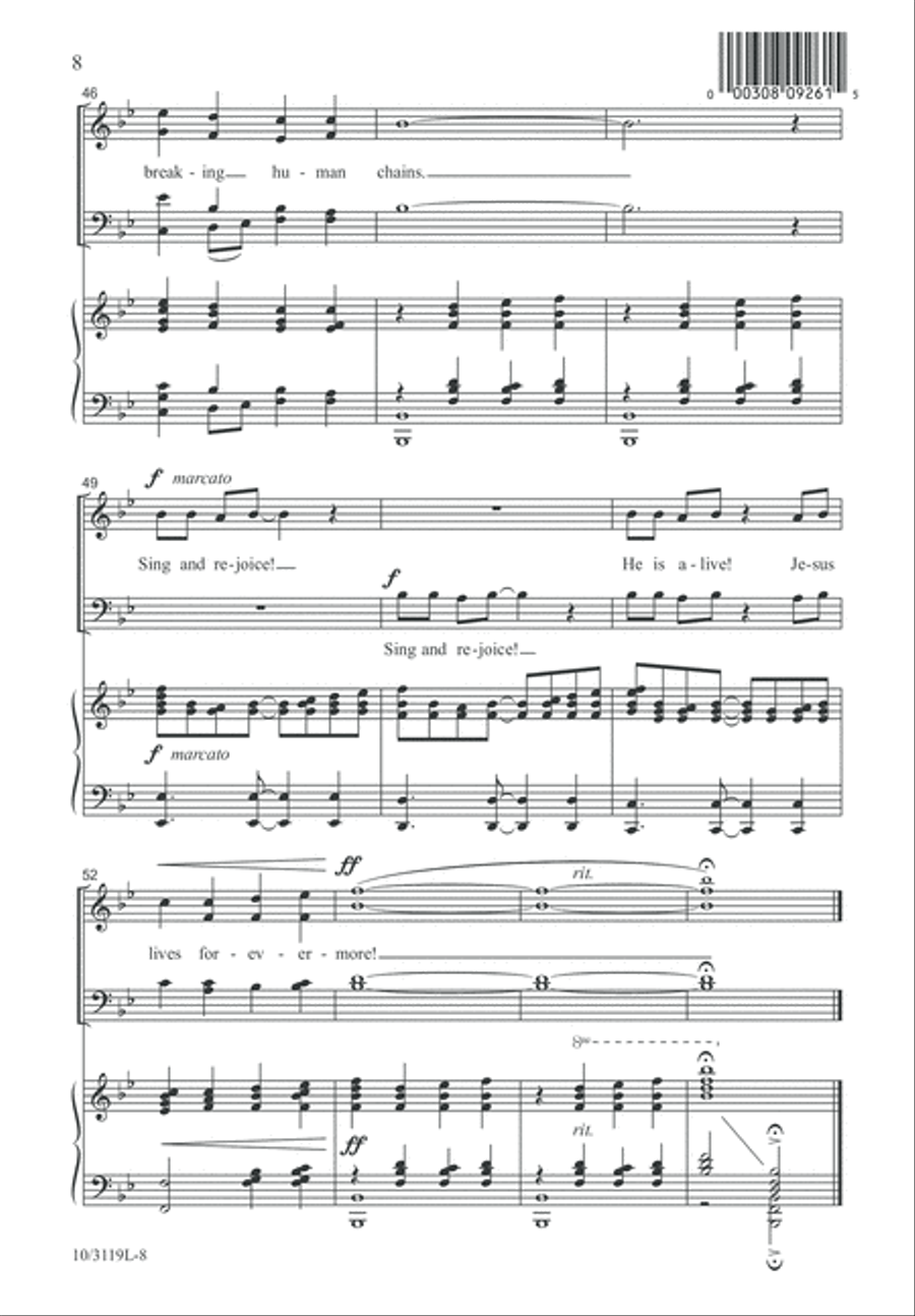 He Is Alive! 4-Part scores gallery preview page 8