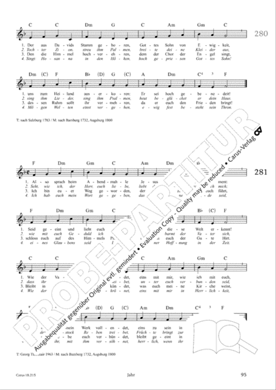 Gitarrenbuch zum Gotteslob Guitar scores gallery preview page 91
