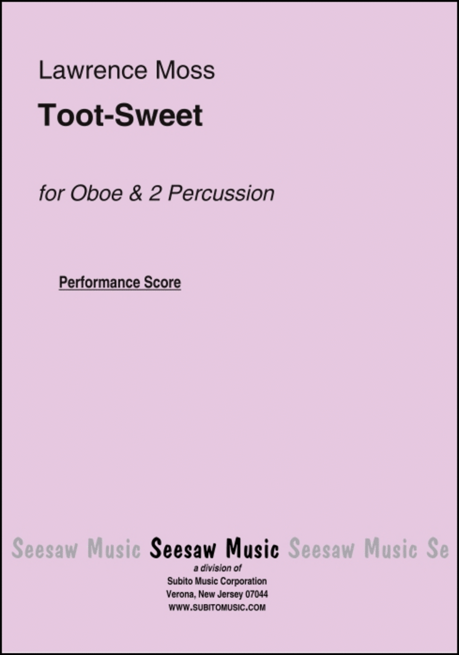 Toot-Sweet Toot-Sweet English Horn scores gallery preview page 1