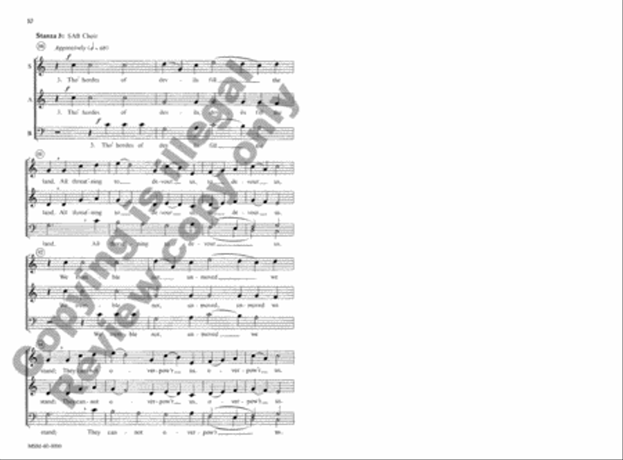 A Mighty Fortress 3-Part scores gallery preview page 10