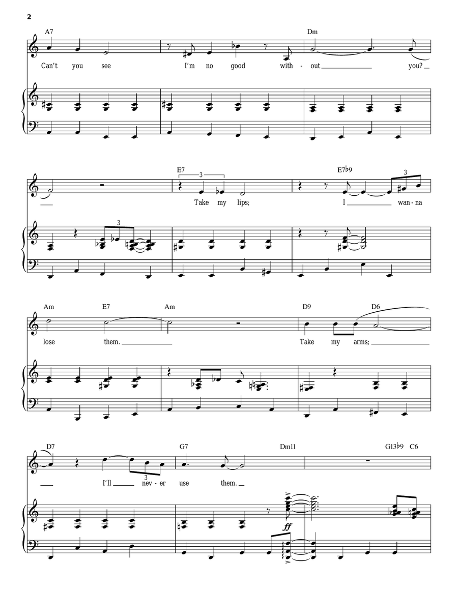 All Of Me Piano, Vocal scores gallery preview page 2