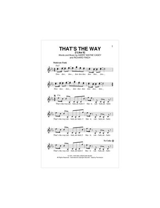 Book cover for That's The Way (I Like It)