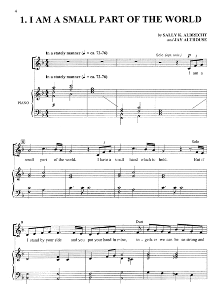 A Small Part of the World - Director's Score Choir scores gallery preview page 3