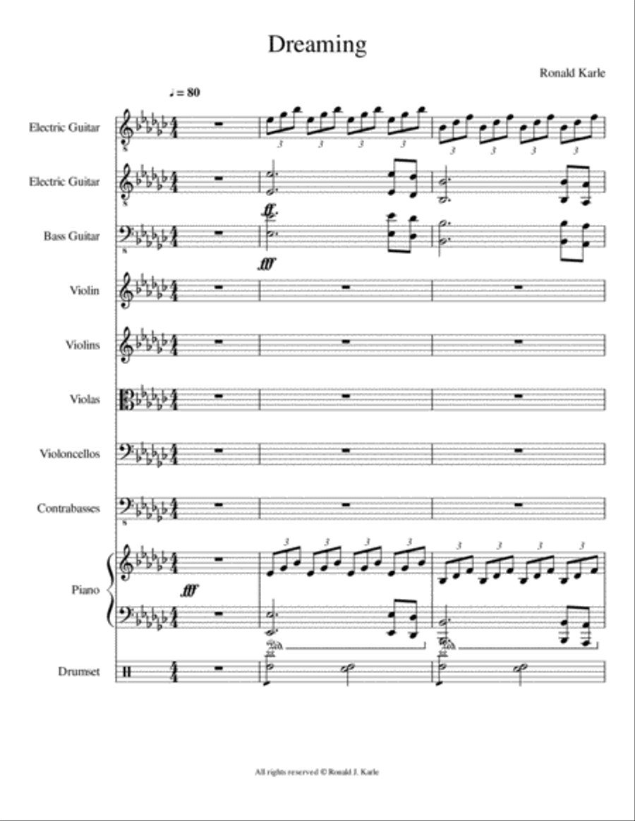 Dreaming Dreaming Full Orchestra scores gallery preview page 2