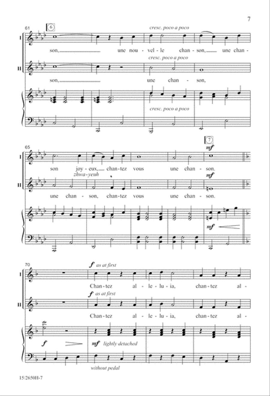 Chantez Alleluia! 2-Part scores gallery preview page 7