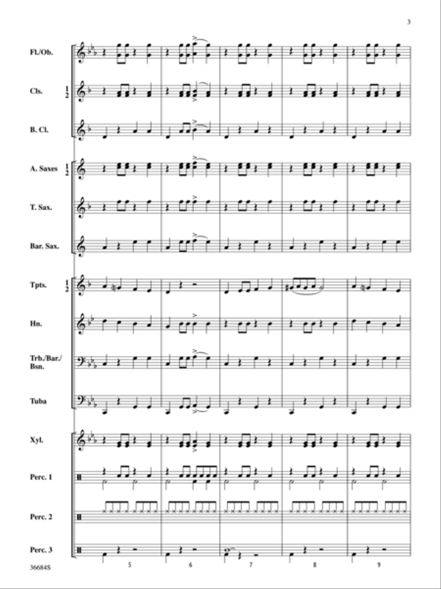 Spookyville Concert Band scores gallery preview page 3