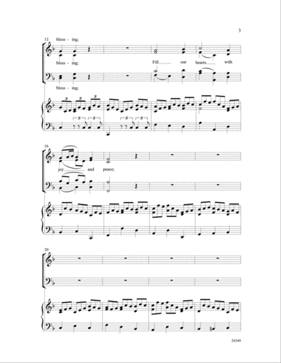 A Bach Benediction 4-Part scores gallery preview page 3