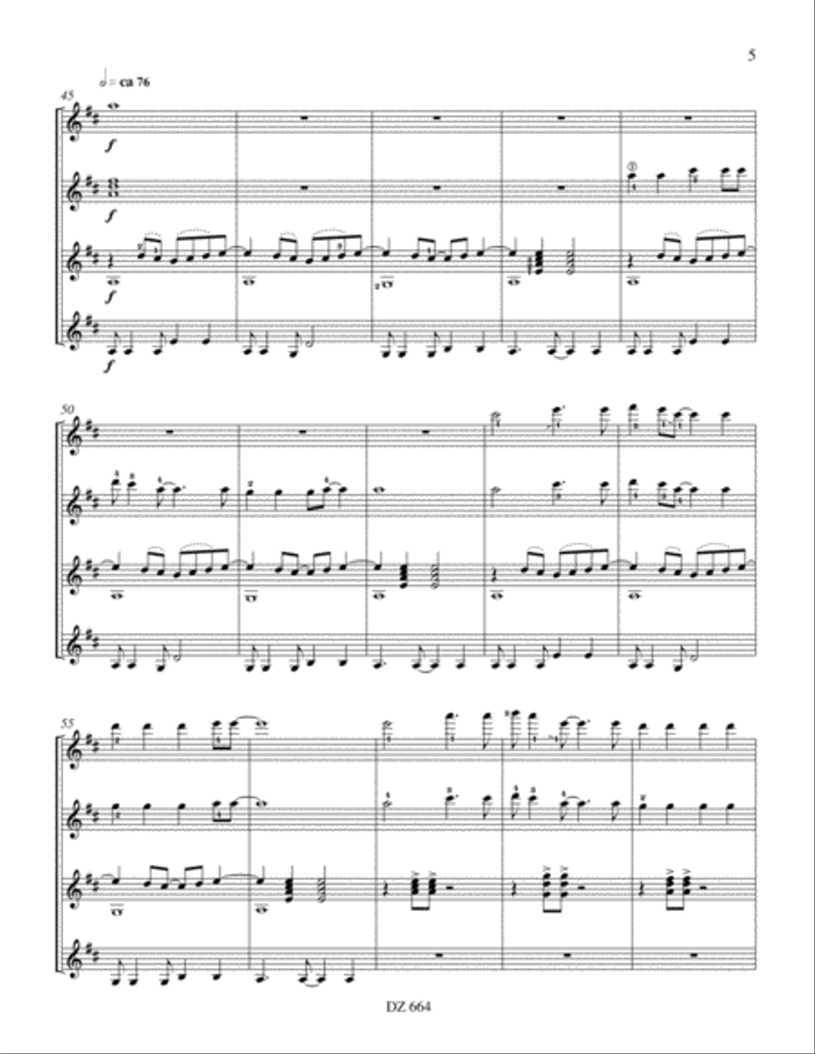 Lucky Man - Flower Power Suite Guitar Ensemble scores gallery preview page 5