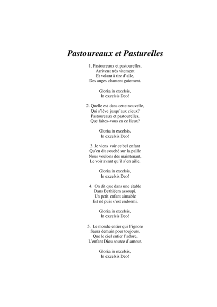 Jacques Dussouil: "Pastouroux et Pastourelles" from Quatre Noëls for SATB mixed chorus