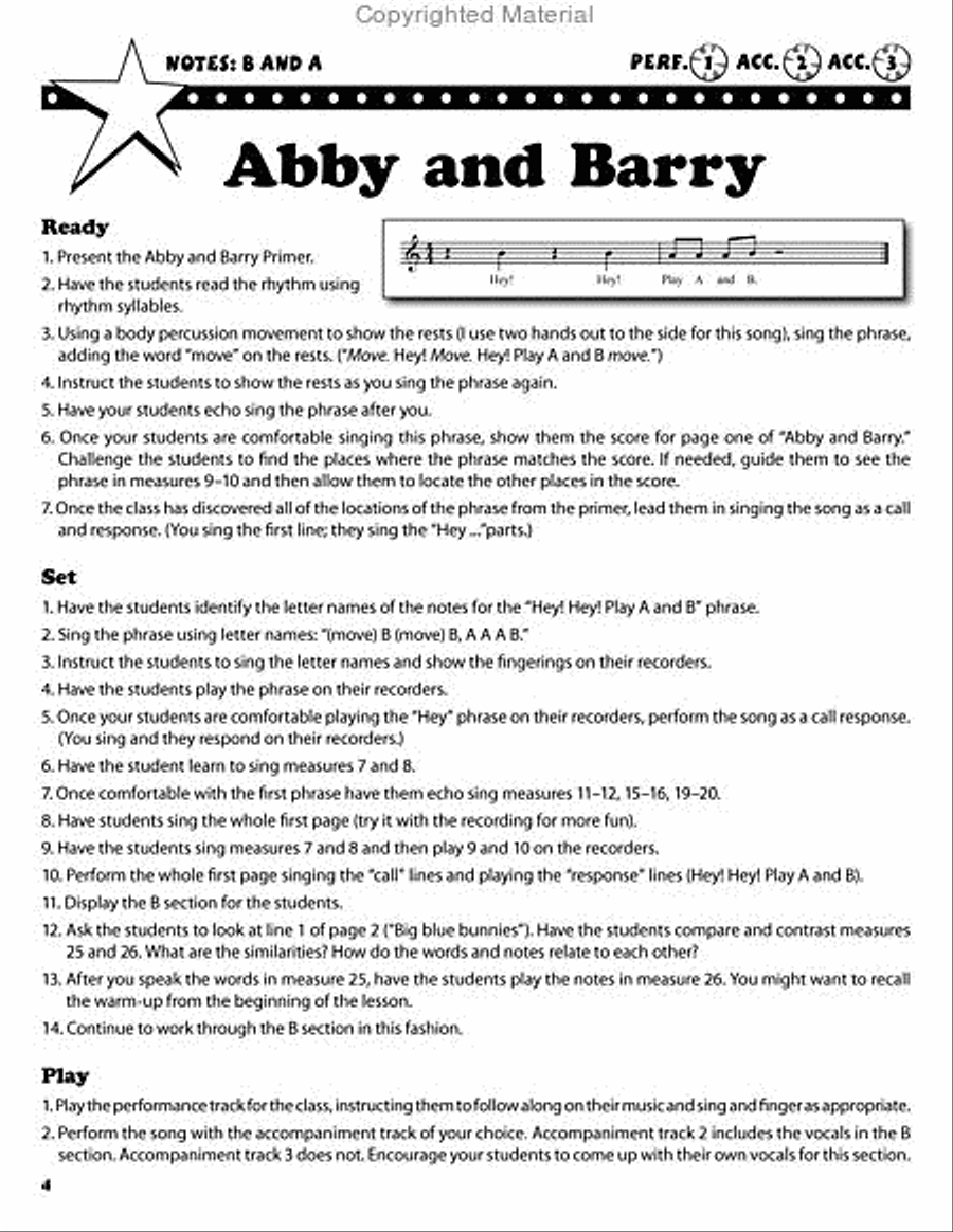 Ready, Set, Play: Recorder Rock Recorder scores gallery preview page 5