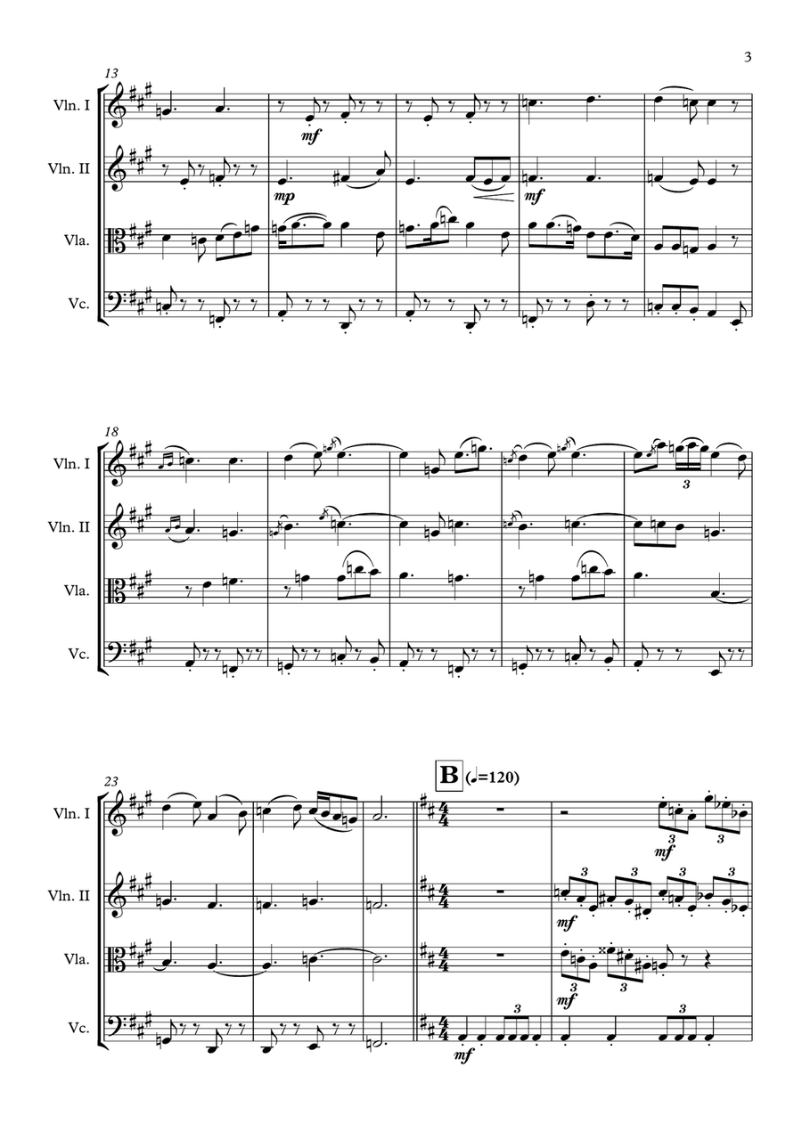 This Is Berk String Quartet scores gallery preview page 4