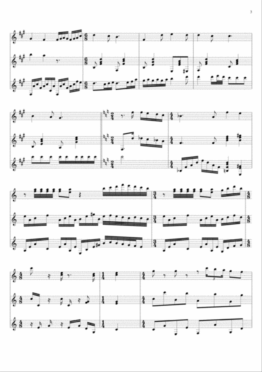 Scherzo for 20 strings Small Ensemble scores gallery preview page 3