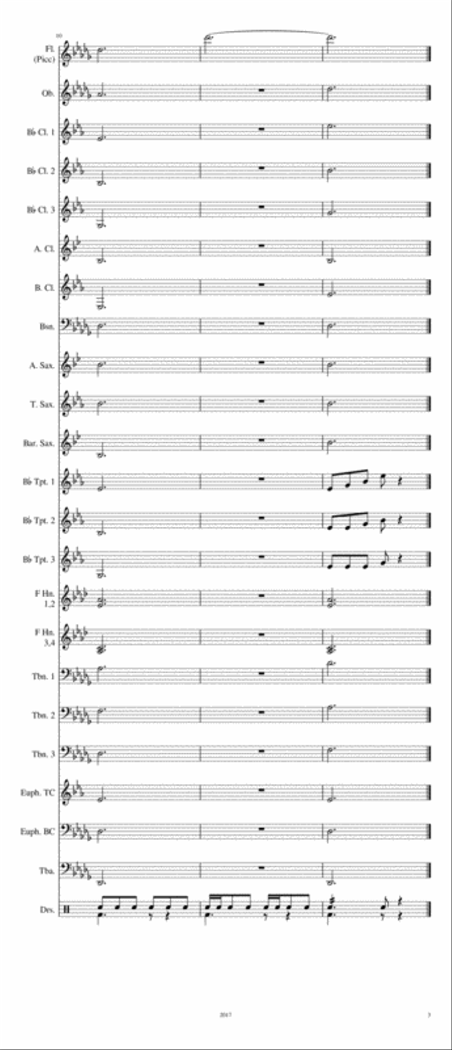Band Warm up 4 Band Warm up 4 Concert Band scores gallery preview page 3