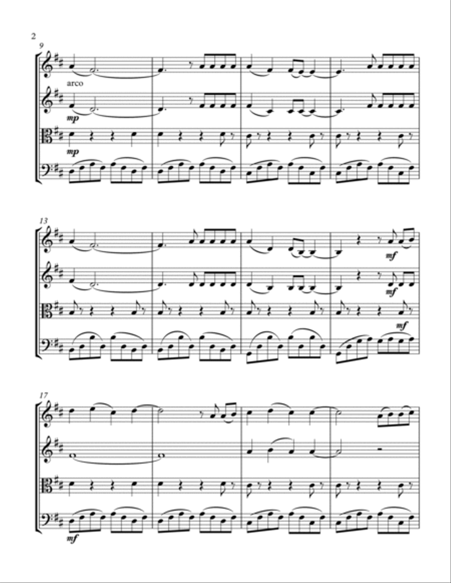 Secrets String Quartet scores gallery preview page 5