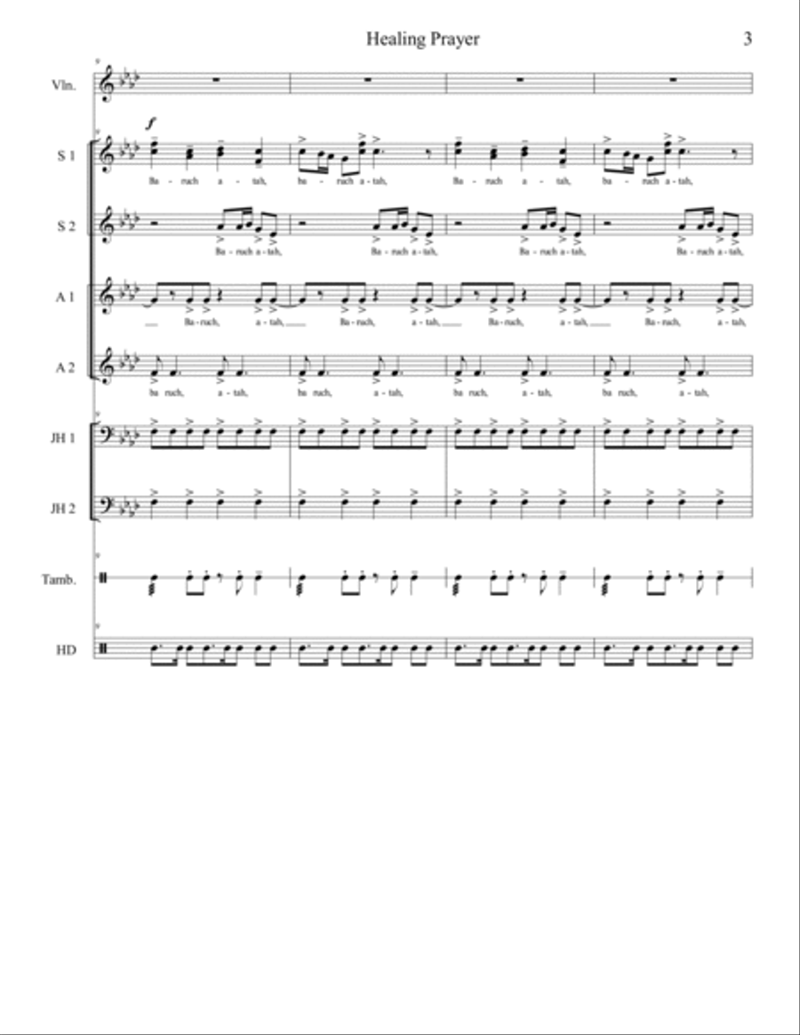 Healing Prayer SSAA scores gallery preview page 3