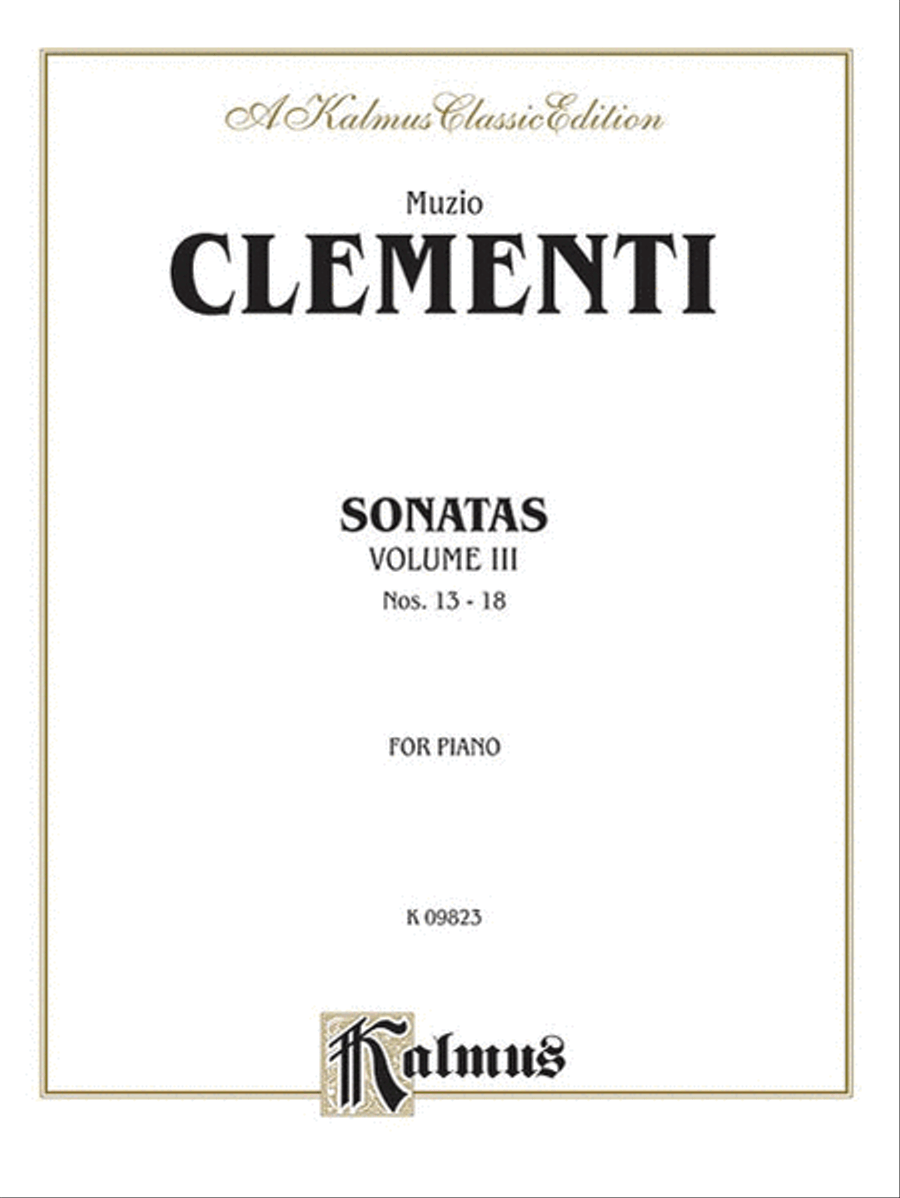 Piano Sonatas, Volume 3 Piano Solo scores gallery preview page 1
