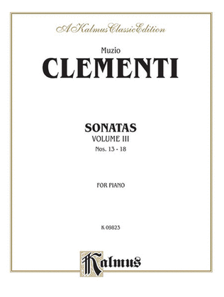 Book cover for Piano Sonatas, Volume 3