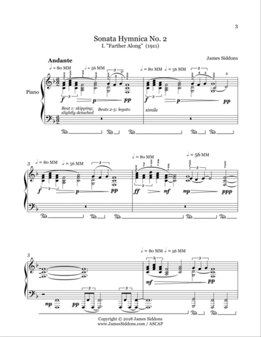 Sonata Hymnica No. 2 Piano Solo scores gallery preview page 3