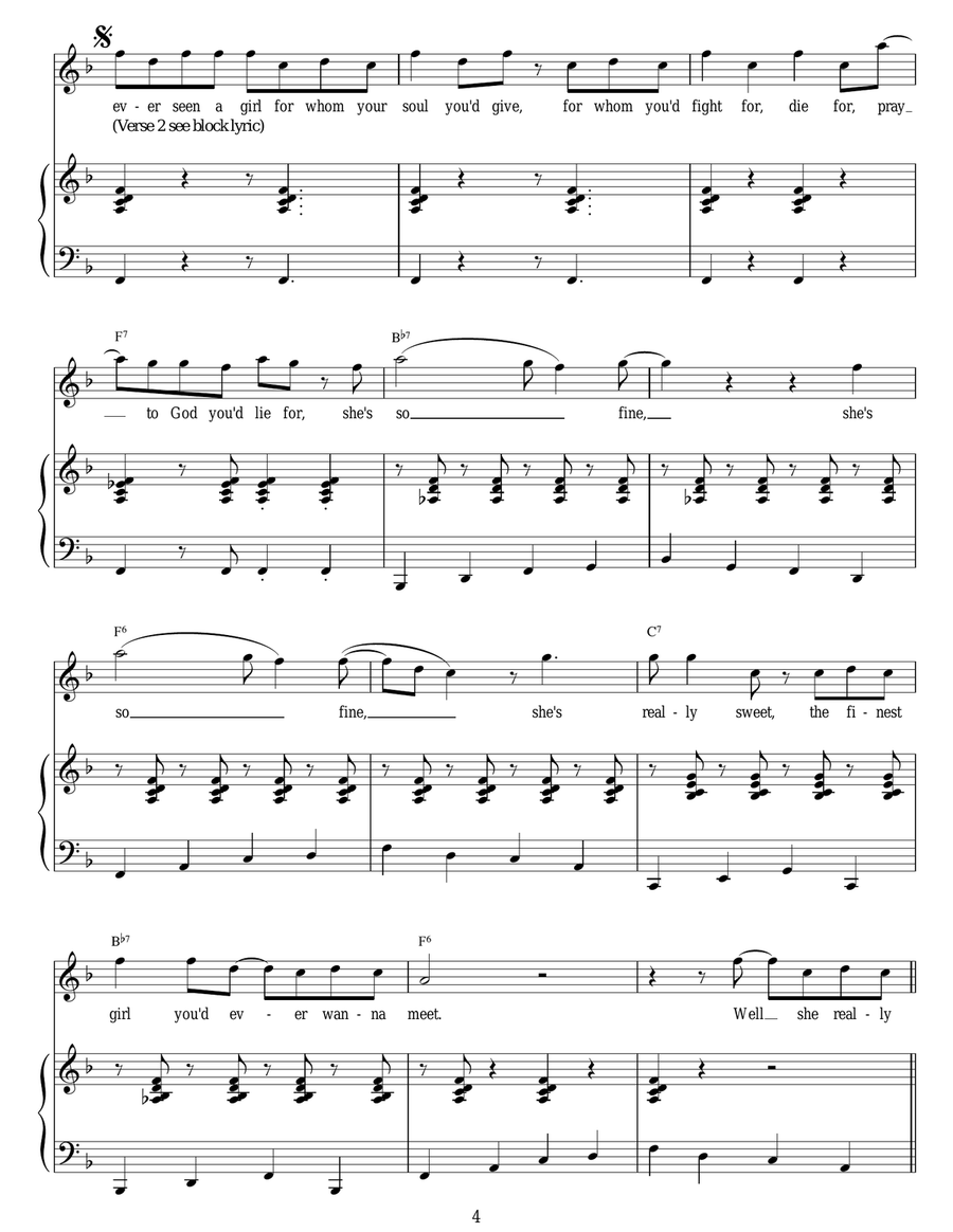Reet Petite (The Sweetest Girl In Town) Piano, Vocal scores gallery preview page 4