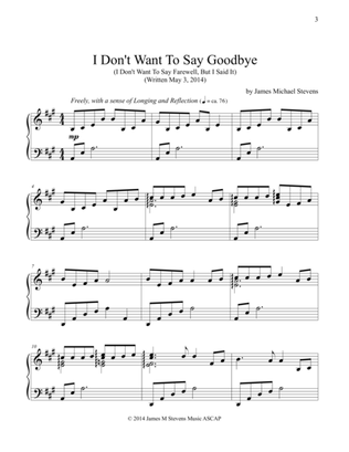 Book cover for I Don't Want To Say Goodbye