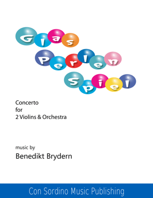 Book cover for GlasPerlenSpiel - Double Concerto for 2 violins