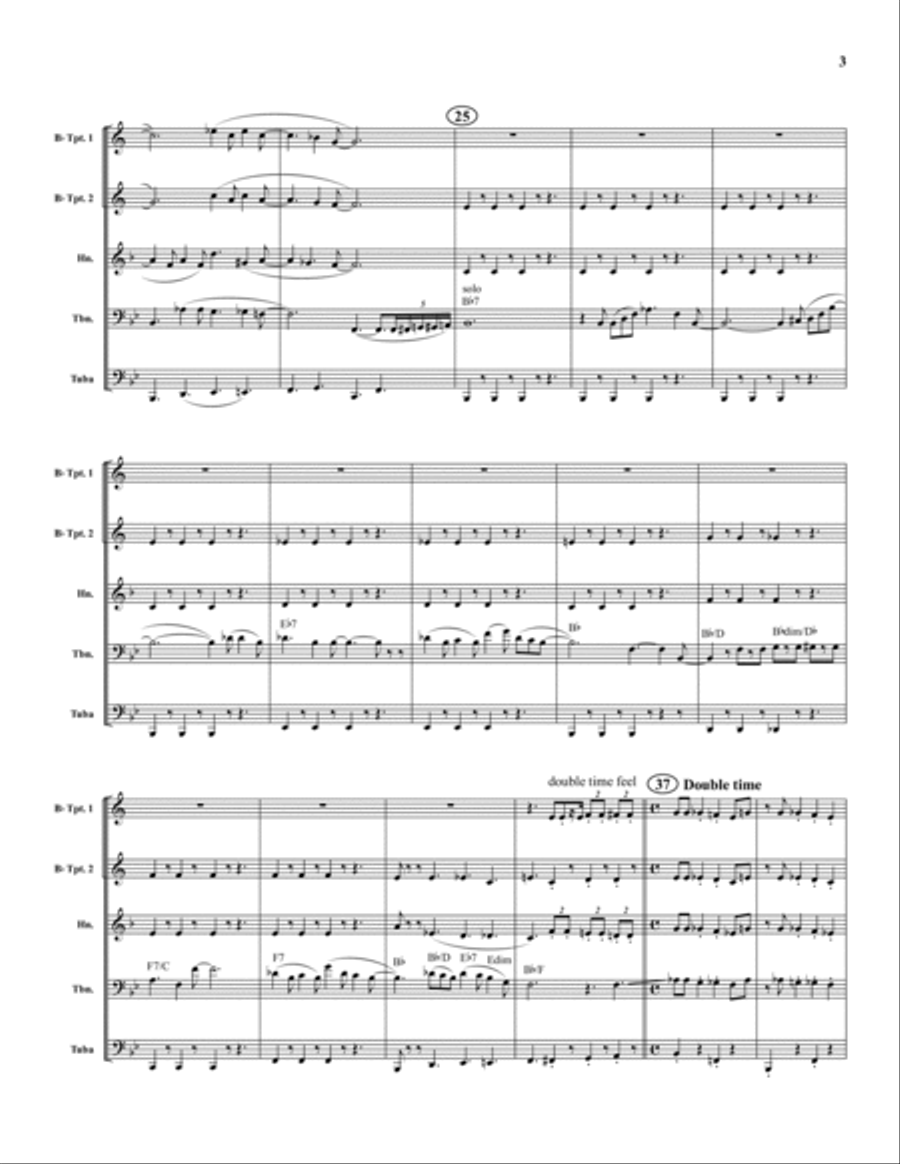 Tin Roof Blues Tin Roof Blues Brass Quintet scores gallery preview page 3