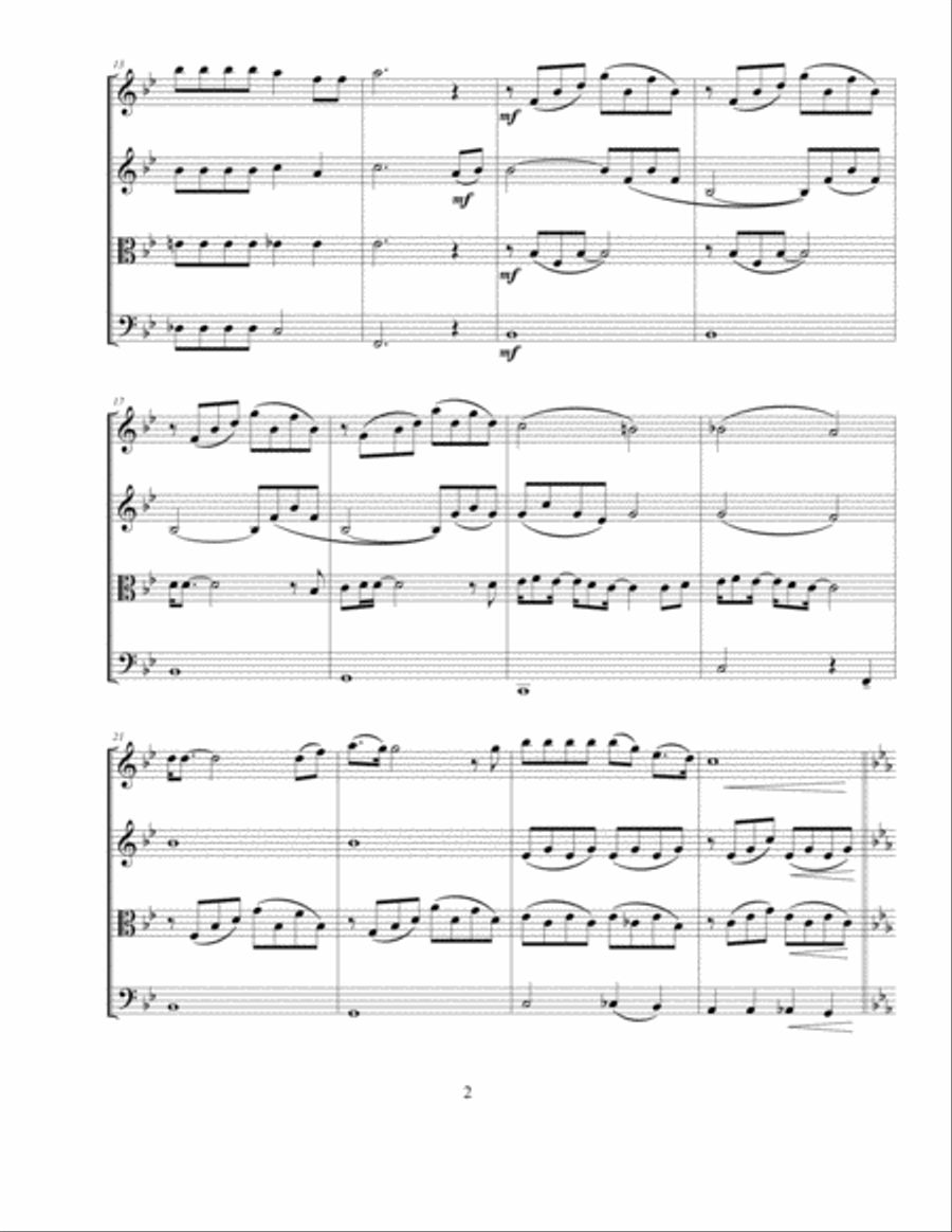 Bohemian Rhapsody String Quartet scores gallery preview page 2