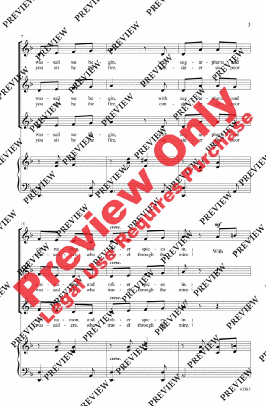 A Jolly Wassail A Jolly Wassail Women's Choir scores gallery preview page 3
