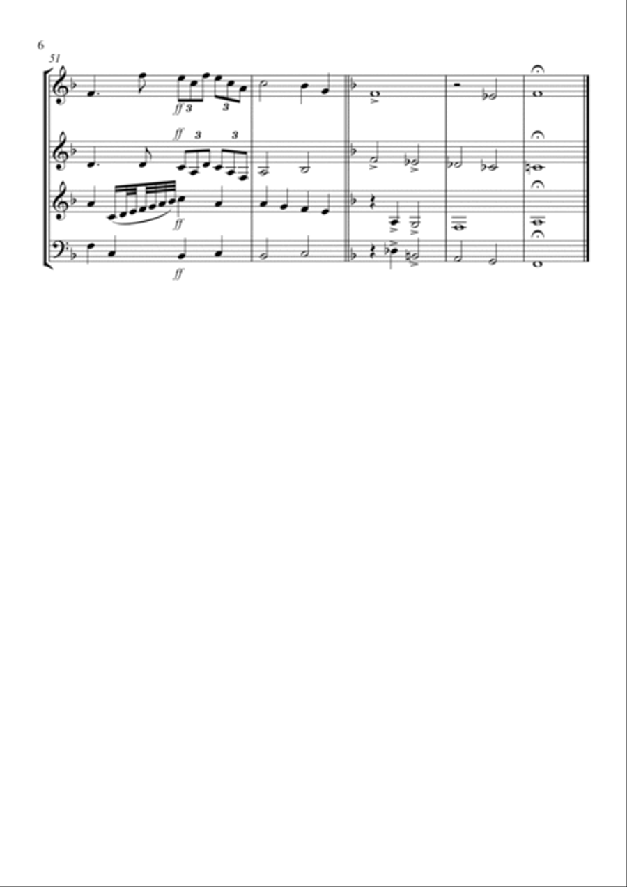Con Te Partiro (time To Say Goodbye) Brass Quartet scores gallery preview page 6
