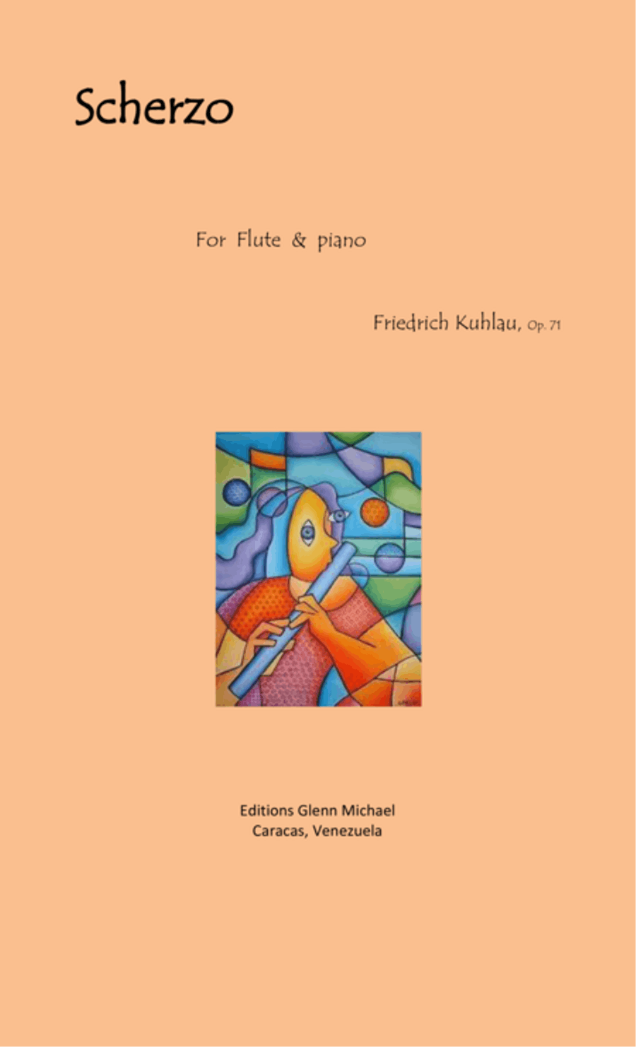 Kuhlau Scherzo for flute & piano Flute Solo scores gallery preview page 1