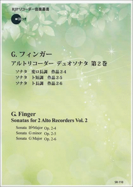 Sonatas for 2 Alto Recorders Vol. 2