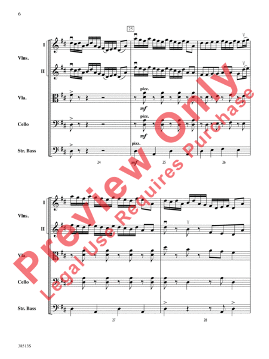 American Fiddle Triptych String Orchestra scores gallery preview page 7