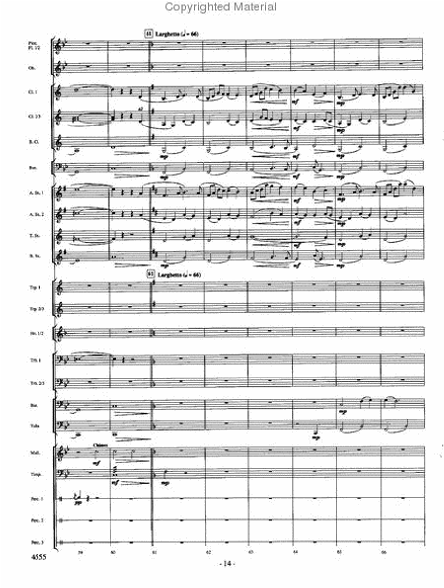 Beyond the Higher Skies Concert Band scores gallery preview page 13