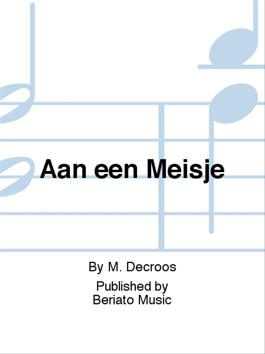 Aan een Meisje Voice Solo scores gallery preview page 1