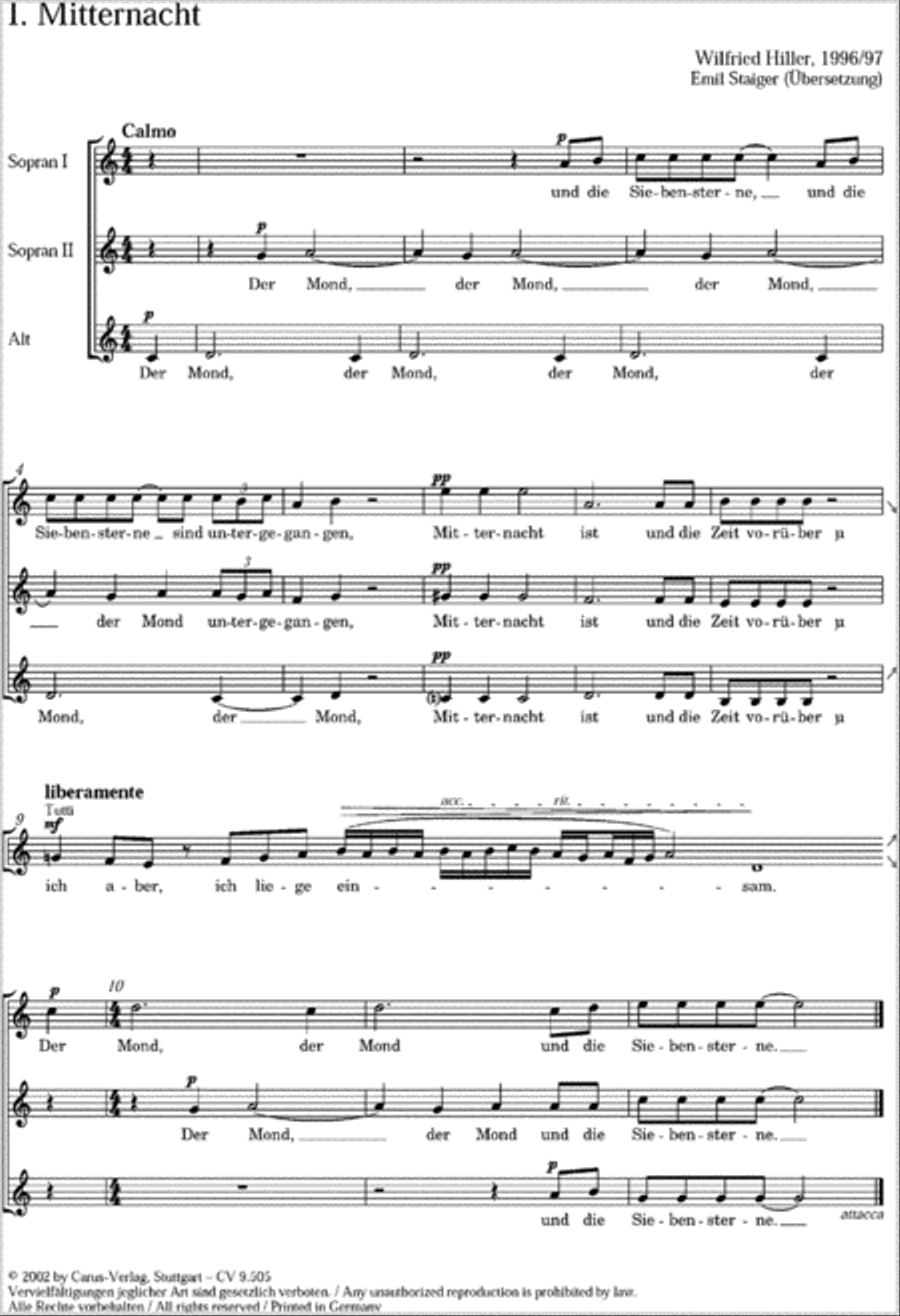 Sappho SSA scores gallery preview page 1