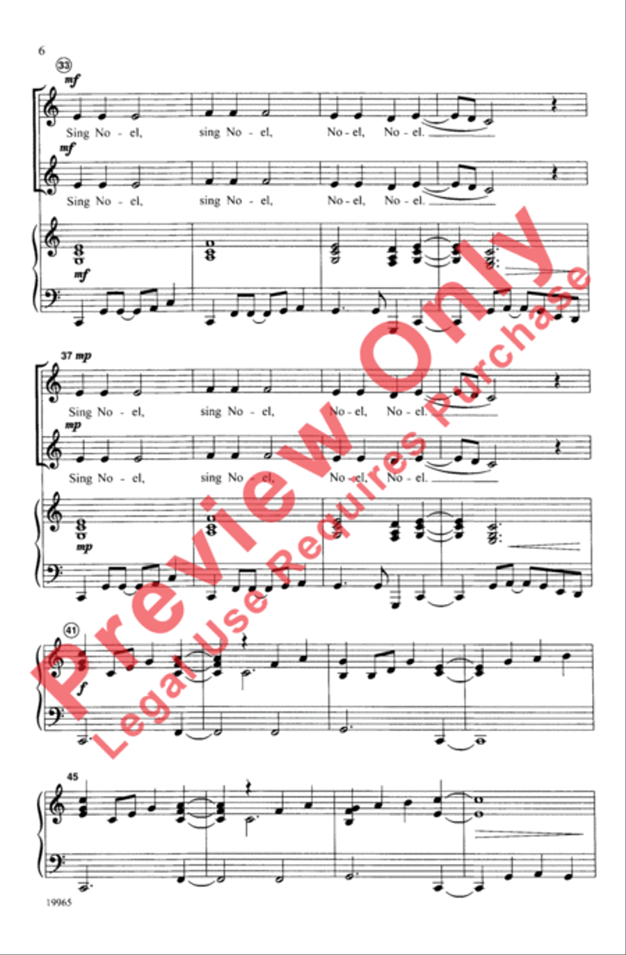African Noel Unison Choir scores gallery preview page 6