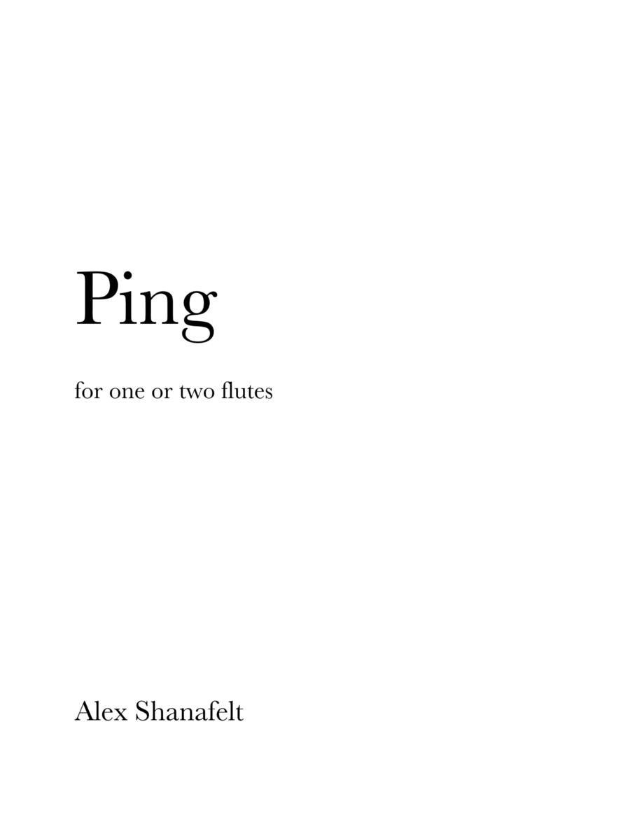 Ping Ping Flute Duet scores gallery preview page 1