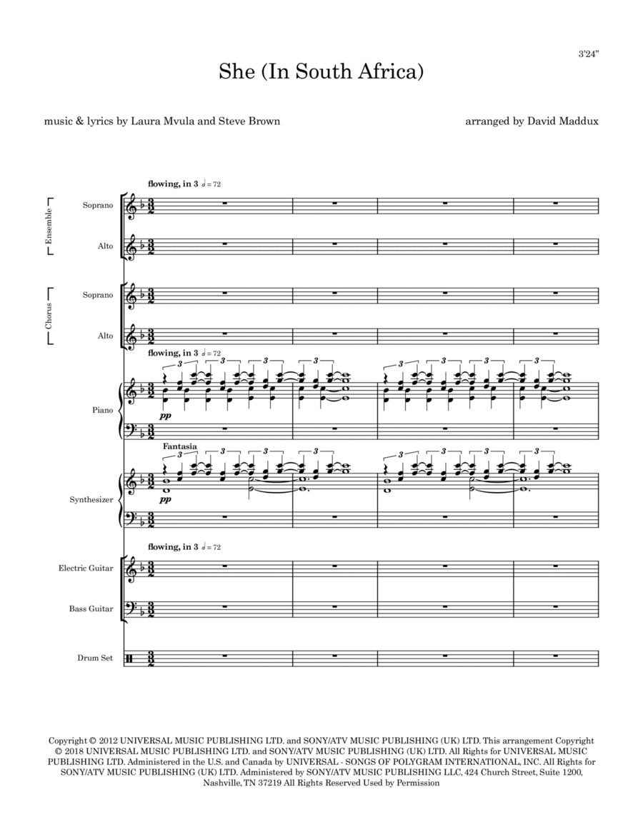 She Small Ensemble scores gallery preview page 1