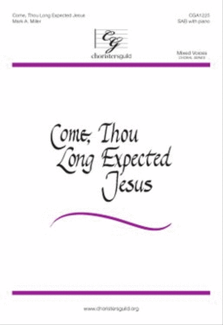 Come, Thou Long Expected Jesus 3-Part scores gallery preview page 1
