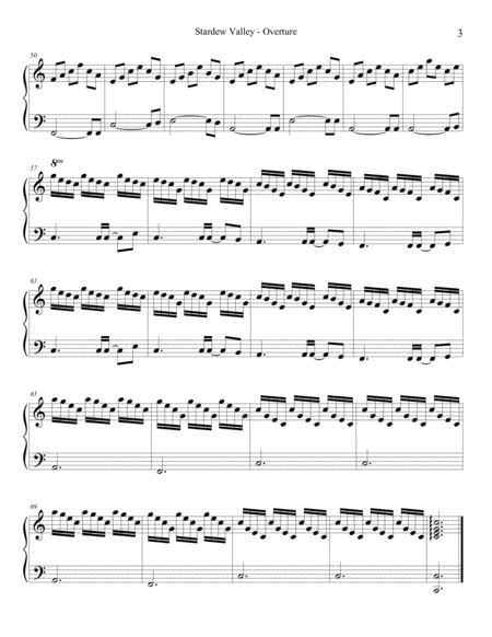 Stardew Valley Overture Flute or Oboe and Piano Arrangement image number null
